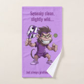 Pickleball SQUEAKY CLEAN, SLIGHTLY WILD ハンドタオル (ハンドタオル)