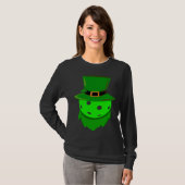 Pickleball St Patricks Day Shamrock Leprechaun Hat Tシャツ (正面フル)