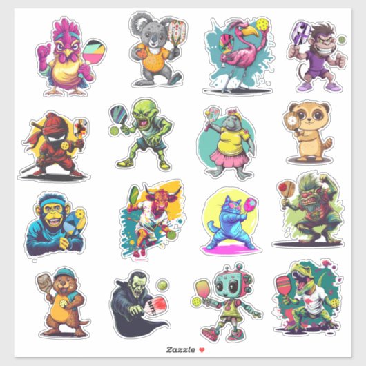 Pickleball Sticker sheet シール (シート)