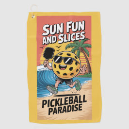 Pickleball Sun Fun And Slices Funny Vacation ゴルフタオル