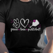 PickleBall TシャツLocve、Peace&Pickleball Tシャツ
