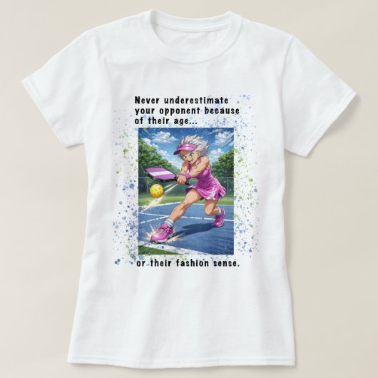 Pickleball T-Shirt for Women Tシャツ (デザイン正面)