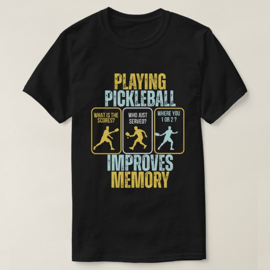 Pickleball T-Shirt - Pickleball Mens Tshirts Tシャツ (デザイン正面)