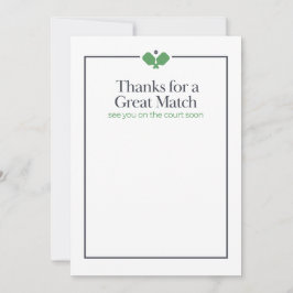 Pickleball Thank You Card | Navy Green サンキューカード