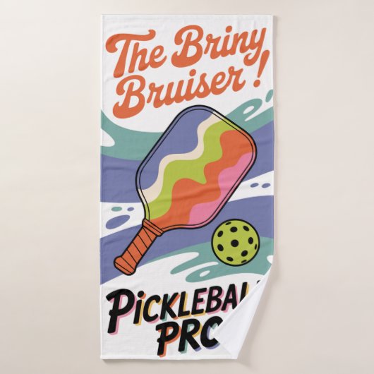 Pickleball The Briny Bruiser! クラブ スポーツ バスタオル (バスタオル)