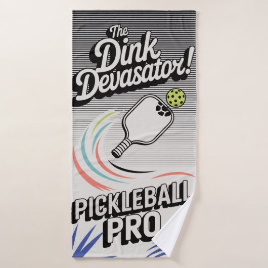 Pickleball The Dink Devastator Club Sports バスタオル (バスタオル)