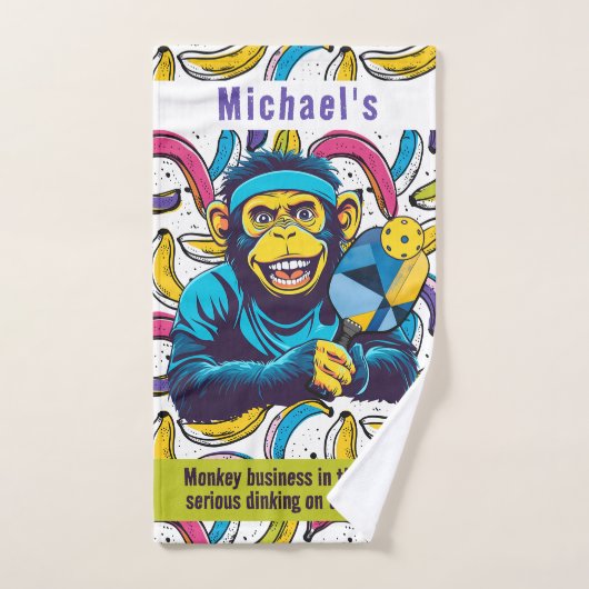 Pickleball The Dinkin’ Ape Escape! ハンドタオル (ハンドタオル)
