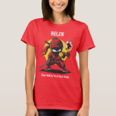 Pickleball The Drop忍者:静かしかし致命的 Tシャツ (正面)