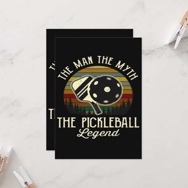 Pickleball- The Man, The Myth, The Legend  (正面/裏面インサイチュ)