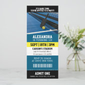 Pickleball Ticket Birthday 招待状 (スタンド正面)