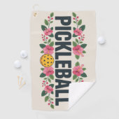 Pickleball Tropical Graphic Vacation Sports Towel ゴルフタオル (インサイチュ)