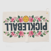 Pickleball Tropical Graphic Vacation Sports Towel ゴルフタオル (横)