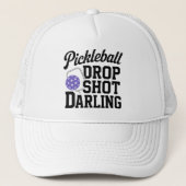 Pickleball Trucker Hat Drop Shot Darling キャップ (正面)