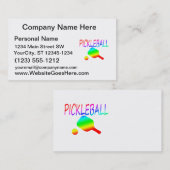 pickleball wのかいおよび球の虹 名刺 (正面/裏面)