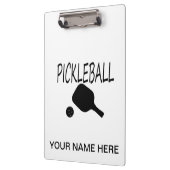 pickleball wのかいおよび球の黒 クリップボード (左)