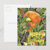Pickleball with flowers  themed Birthday  ポストカード (正面/裏面)