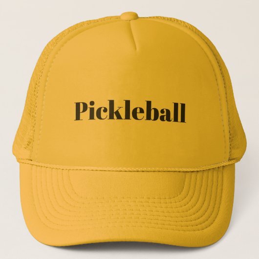 Pickleball Yellow キャップ (正面)