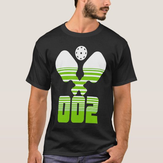 Pickleball Zero Zero Two 002プレイヤー Tシャツ (正面)