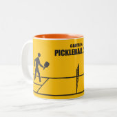 Pickleball Zone ツートーンマグカップ (正面左)