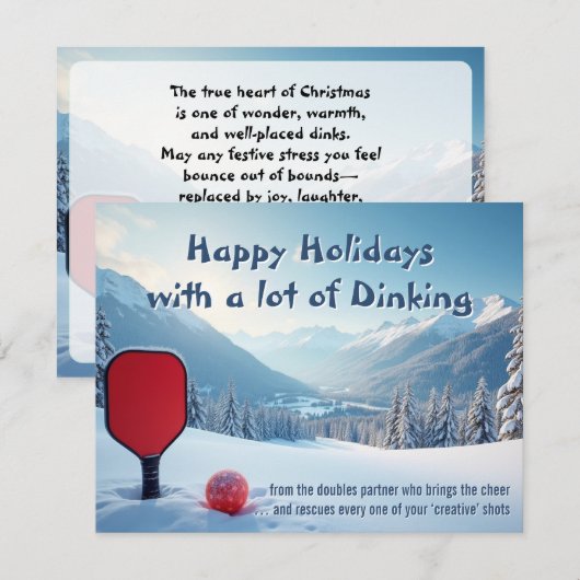 Pickleball🎅Creative Chaos & Holiday Comebacks シーズンカード (正面/裏面)
