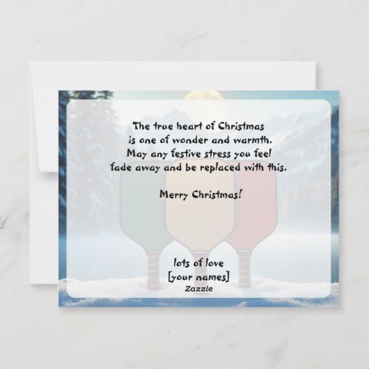 Pickleball🎅Moonlight Dinkmas シーズンカード (裏面)