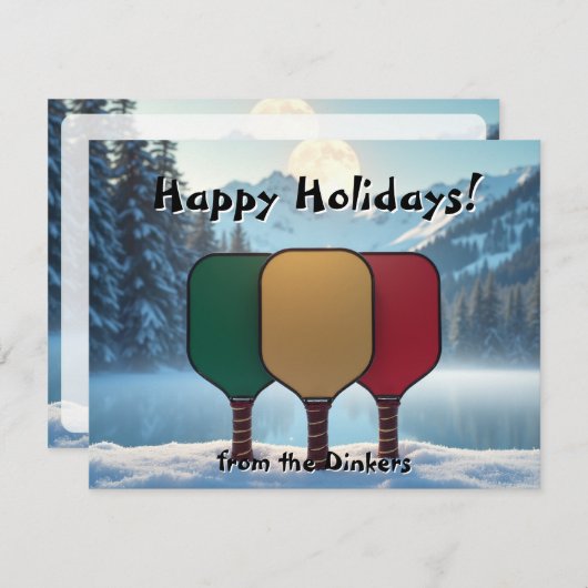 Pickleball🎅Moonlight Dinkmas シーズンカード (正面/裏面)