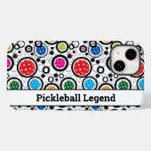 Pickleballs iPhoneで文字パターン14 Case-Mate iPhoneケース (裏面 (横))
