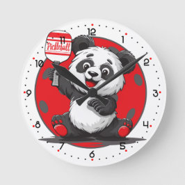 PicklePanda Smash Time Pickleball  ラウンド壁時計