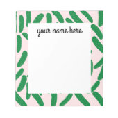 Picklesパーソナライズされた Notepad ノートパッド (正面)