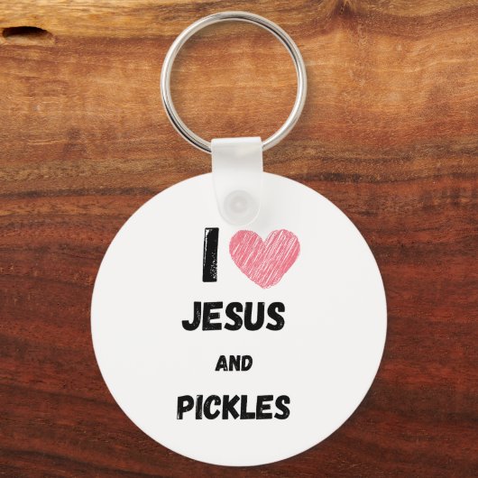 Pickles and Jesus Religious キーホルダー (裏面)