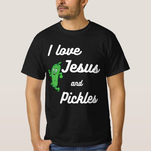 Pickles and Jesus Religious Tシャツ (正面)
