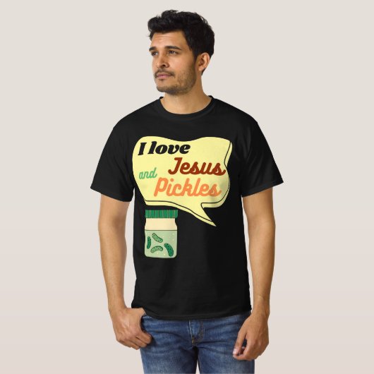 Pickles and Jesus Religious Tシャツ (正面フル)