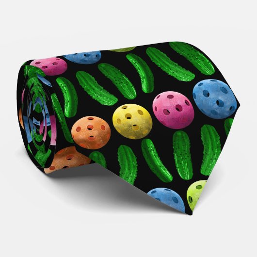 Pickles and Pickleballs - ネクタイ (ロール)