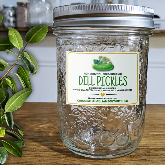 Pickles Canned Food Label フードラベル