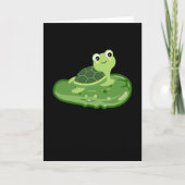 Pickles Turtle Cucumber Gherkin Children カード (正面)