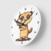 PickleScout Pickleball  ラウンド壁時計 (傾斜)