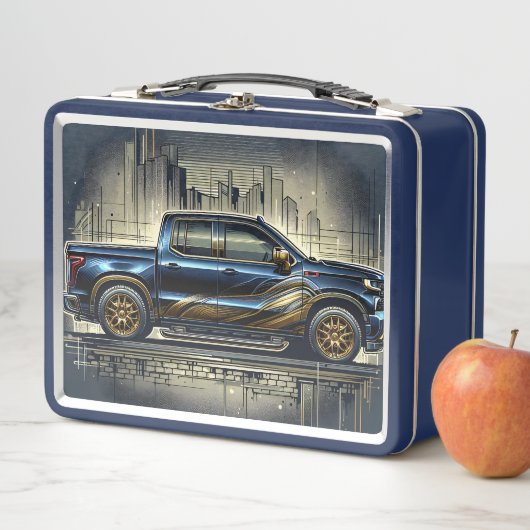 Pickup Truck メタルランチボックス (インサイチュ)