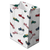 Pickup Trucks Cute Vehicles Car Transportation  ミディアムペーパーバッグ (裏面アングル)