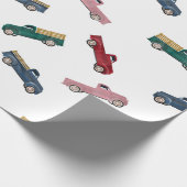 Pickup Trucks Cute Vehicles Car Transportation  ラッピングペーパー (角)