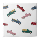 Pickup Trucks Cute Vehicles Car Transportation Boy タイル (正面)