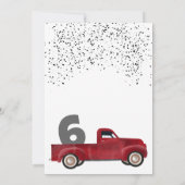 Pickup Trucks Cute Vehicles Kids Birthday Party In 招待状 (裏面)