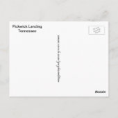 Pickwickの着陸、テネシー州の郵便はがき ポストカード (裏面)