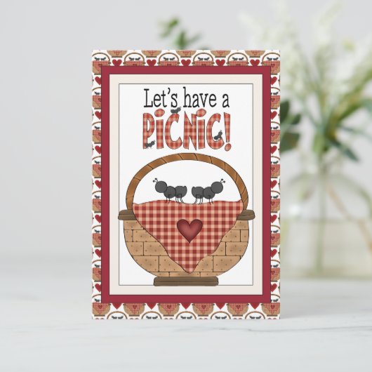 Picnic Ant RSVPカード (スタンド正面)