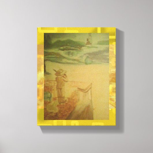 Picnic by the Seashore Concert Geometric キャンバスプリント (正面)