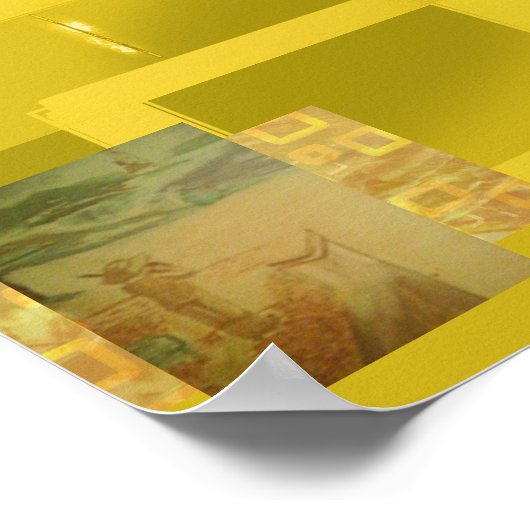 Picnic by the Seashore Concert Geometric ポスター (角)