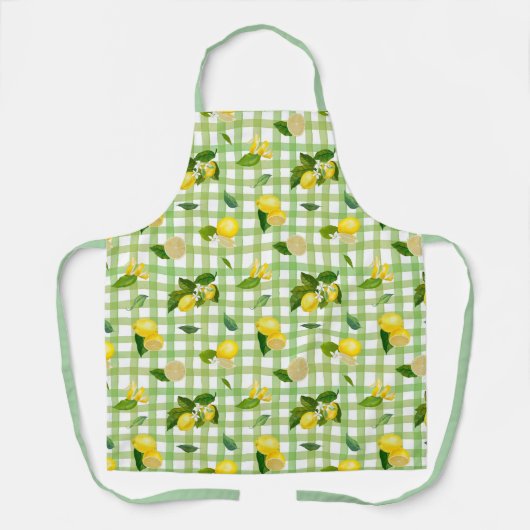  Picnic Citrus Mediterranean  Pattern  エプロン (正面)
