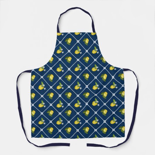  Picnic Citrus Mediterranean  Pattern  エプロン (正面)