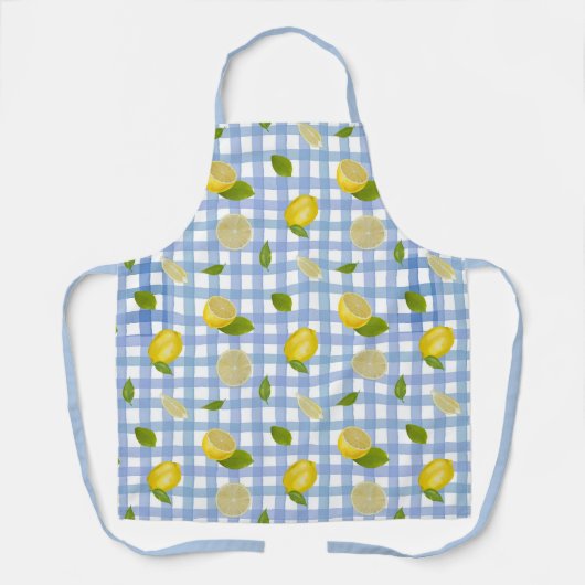  Picnic Citrus Mediterranean  Pattern  エプロン (正面)