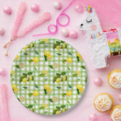  Picnic Citrus Mediterranean  Pattern  ペーパープレート (パーティー)