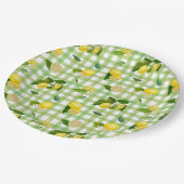  Picnic Citrus Mediterranean  Pattern  ペーパープレート (アングル)